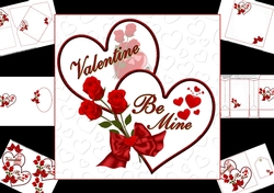 7x7 Valentine be mine mini kit