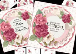 7x7 Beautiful birthday and Mothers day 2 for 1 mini kit