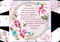 8x8 a verse for mother with roses mini kit