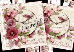 8x8 Time to celebrate Retirement or other occasion mini kit.