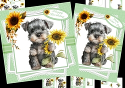 Miniature schnauzer wishes 7x7 & A5 mini kit