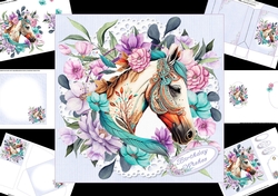 7x7 Beautiful horse mini kit