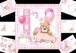 7x7 Its a girl mini kit