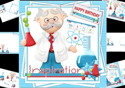 8x8 future scientist birthday mini kit