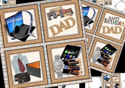 8x8 Office Dad fathers day or birthday mini kit