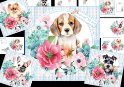 7x7 special puppy wishes 2 choice of 4 toppers mini kit