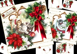 7x7 the Christmas cats choice of two mini kit