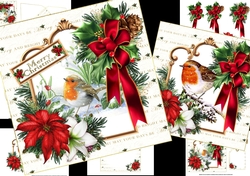 7x7 the Christmas Robin choice of two mini kit