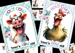 Holy cow & Holy cluck birthday choice of two mini kit