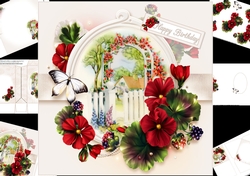 8x8 Floral cottage garden mini kit