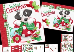 Furry Christmas wishes 7x7 & A5 mini kit.