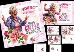 Young at heart 7x7 & A5 ladies mini kit