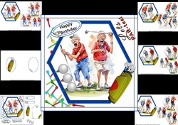 6x6 Golden oldies golf mini kit choice of four