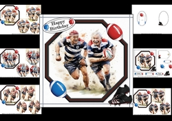 6x6 Golden oldies rugby mini kit choice of four