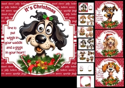 Christmas wiggle dogs choice of four mini kit