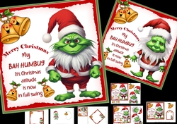 7x7 The Christmas Grinch choice of two mini kit