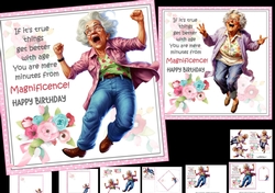 7x7 Magnificent birthday wishes choice of two mini kit