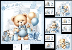 7x7 Its a boy choice of four mini kit