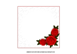 6x6 Love you, anniversary or Valentine insert