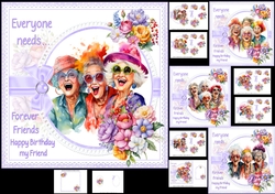 7x7 Forever friends choice of four mini kit