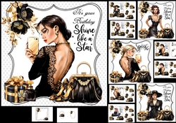 7x7 Shine like a star choice of four mini kit