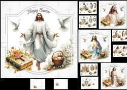 7x7 He is Risen choice of four mini kit