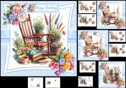 7x7 Time to sit relax enjoy 2 choice of four mini kit
