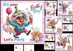 7x7 Lets party choice of four mini kit