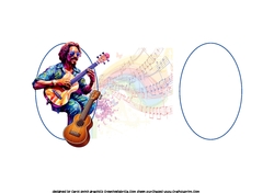 6x6 The Ukelele player insert