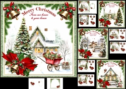 7x7 Christmas wishes from our house to your house choice of four mini kit