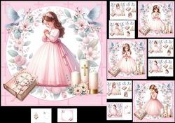 7x7 First communion/confirmation girls choice of four mini kit
