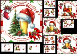 6x6 Christmas beer choice of four mini kit