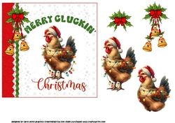 6x6 Cluckin Christmas wishes