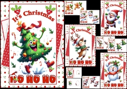 A5 Christmas happiness choice of four mini kit