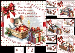 7x7 the Christmas mouse choice of four mini kit