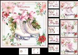 7x7 Christmas skates choice of four mini kit