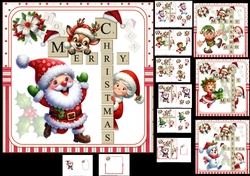 7x7 Christmas scrabble choice of four mini kit
