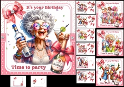 7x7 Birthday celebrations choice of four mini kit