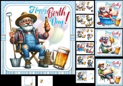 7x7 Quirky backyard Grandpa choice of four min kit