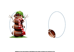 A5 Rugby/football birthday insert
