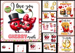 6x6 I love you cherry much choice of four mini kit