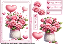 Image of cup1355855_1209 - A5 Hearts and roses for my love
