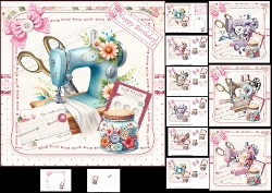 7x7 Lets get Sewing choice of four mini kit
