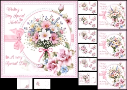 7x7 A bouquet for mother choice of four mini kit