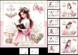 7x7 Girls first communion choice of four mini kit