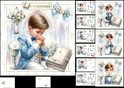 7x7 Boys first communion choice of four mini kit