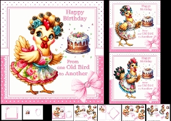 7x7 From one old girl choice of three mini kit
