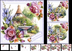 Image of cup1377173_1209 - 7x7 In an English country garden choice of three mini kit