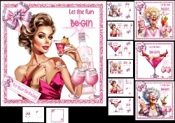 7x7 Let the fun Be-gin choice of four mini kit