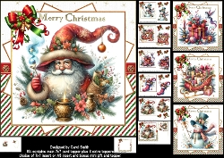 7x7 Whimsical Christmas choice of four mini kit